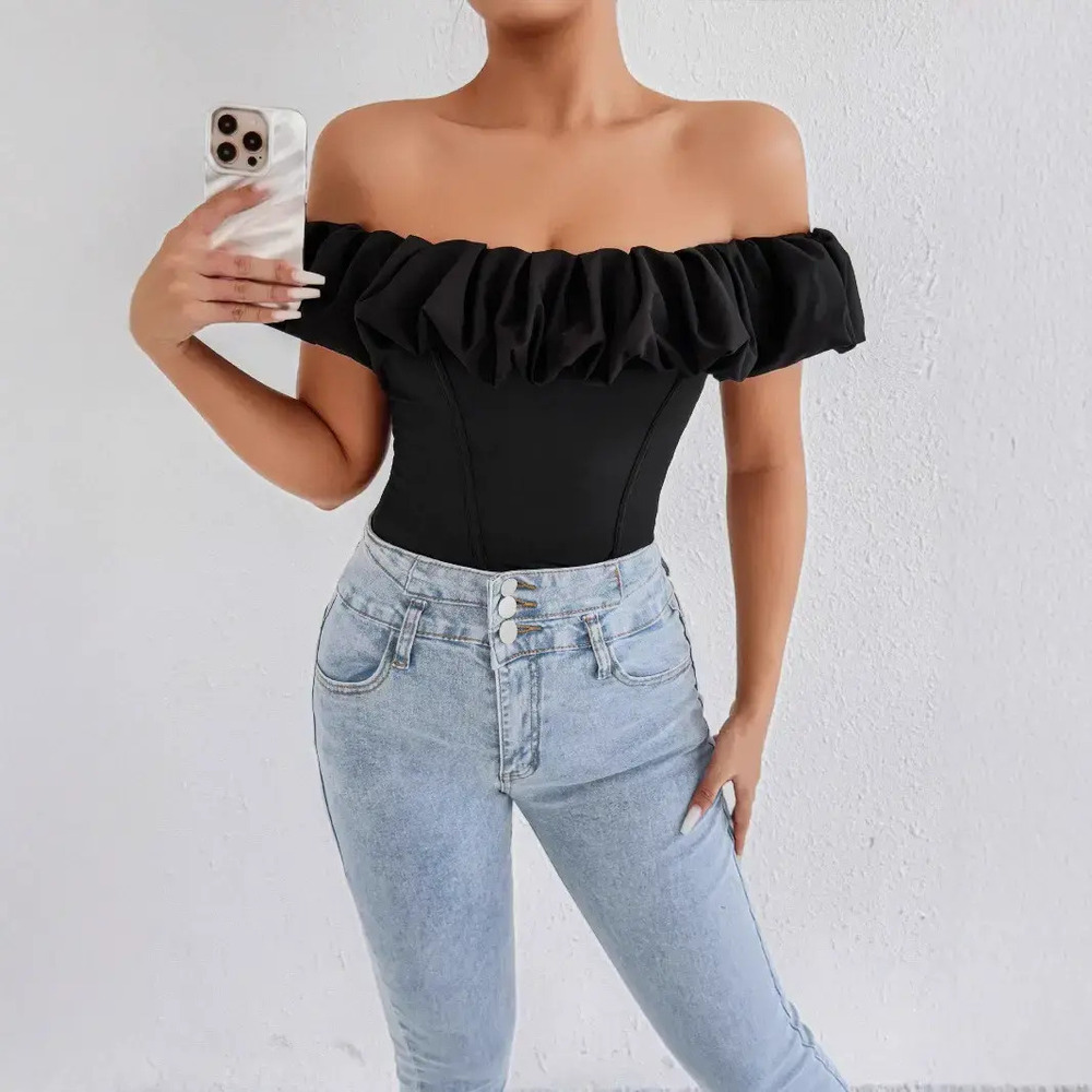H&M Off Shoulder Bandeau Top Summer Sexy